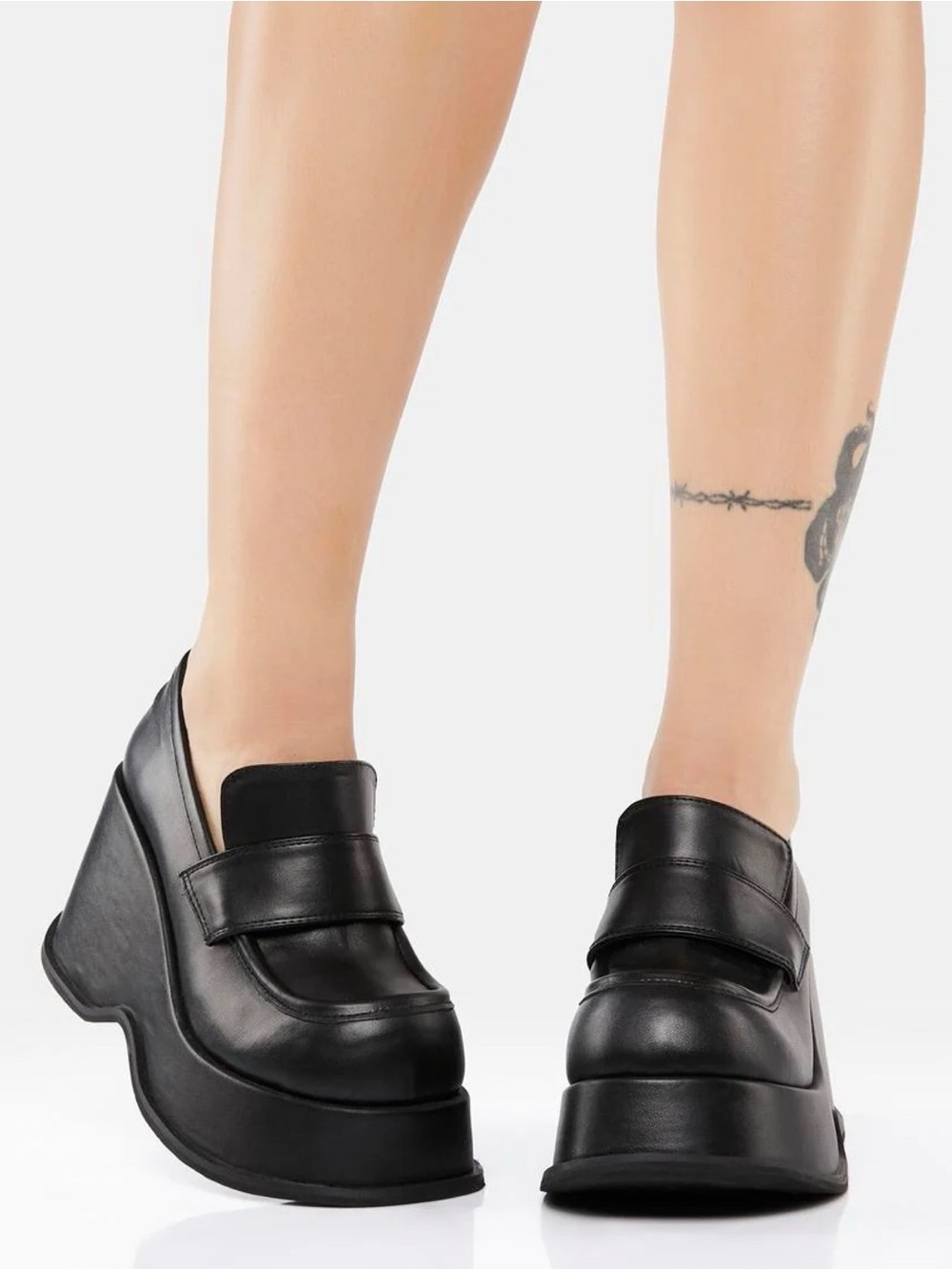 dELiA*s by Dolls Kill Soul Meets Body Wedge Loafers